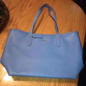 Coach blue leather vintage purse